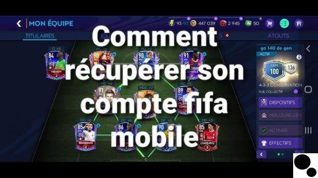 How to recover my FIFA mobile account?